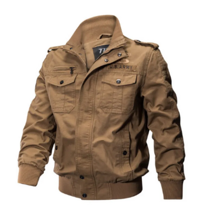 Vintage Cotton Flight Jacket for Men