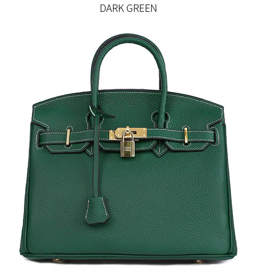 Platinum Top-Layer Cowhide Handbag