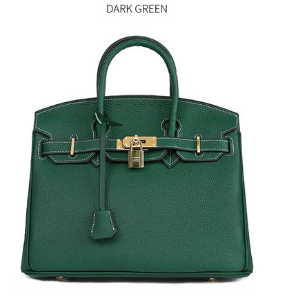Platinum Top-Layer Cowhide Handbag