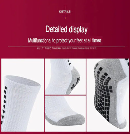3-Pack Premium Sports Grip Socks for Soccer, Basketball &amp; Football