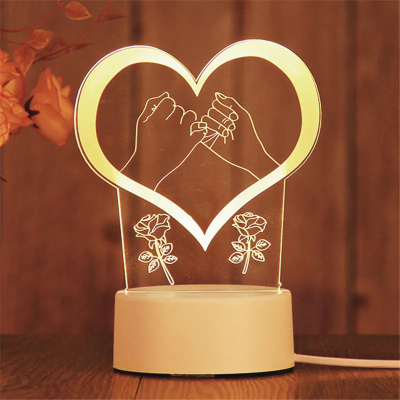 3D Acrylic Love Illuminator