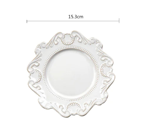 Creative Baroque European Tableware Set (Dinner Plates &amp; Bowls)