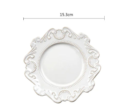 Creative Baroque European Tableware Set (Dinner Plates &amp; Bowls)