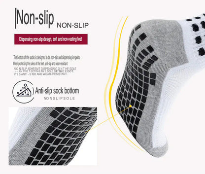 3-Pack Premium Sports Grip Socks for Soccer, Basketball &amp; Football