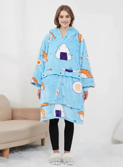 Cozy Heated Hoodie Blanket