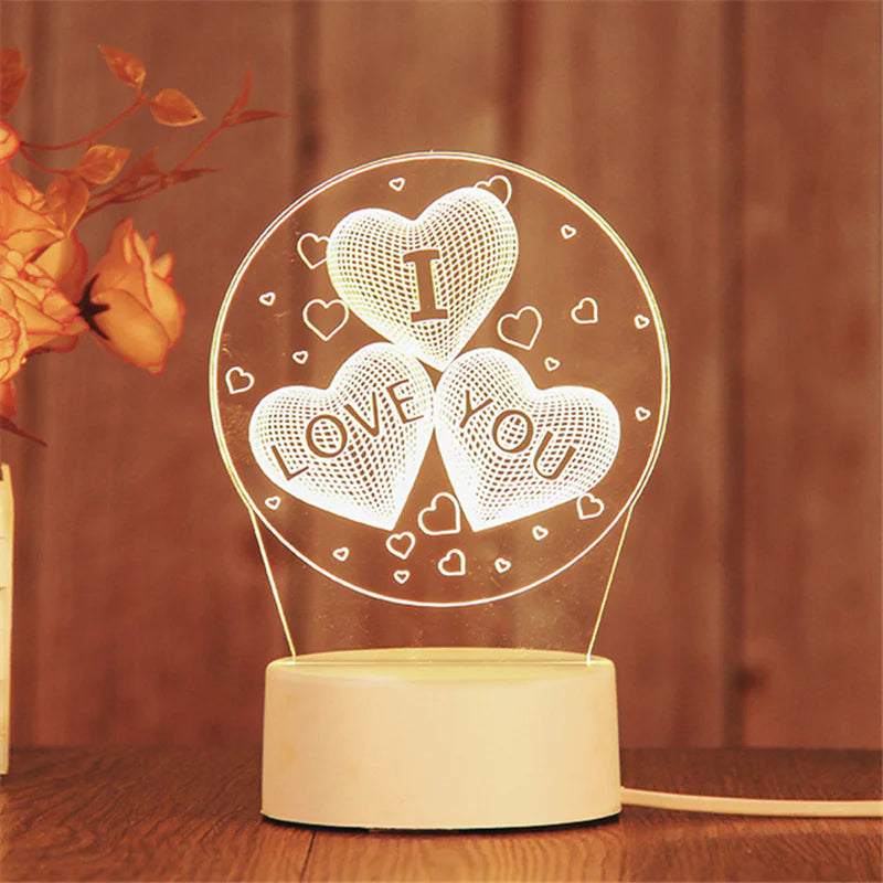 3D Acrylic Love Illuminator