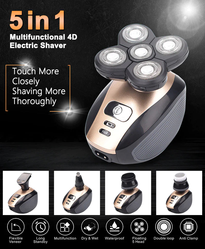 5-in-1 Versatile Electric Shaver Kit