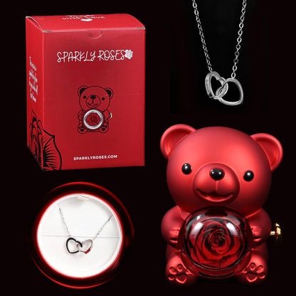 Timeless Rose &amp; Necklace Gift Set