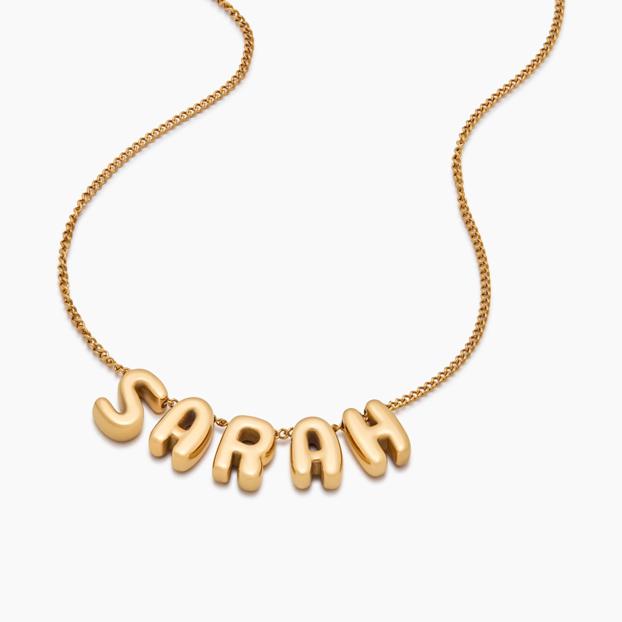 Personalized Bubble Name Necklace