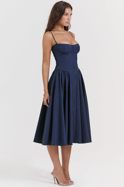 Chic Corset Midi Dress