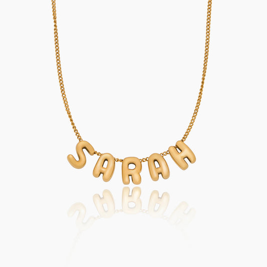 Personalized Bubble Name Necklace