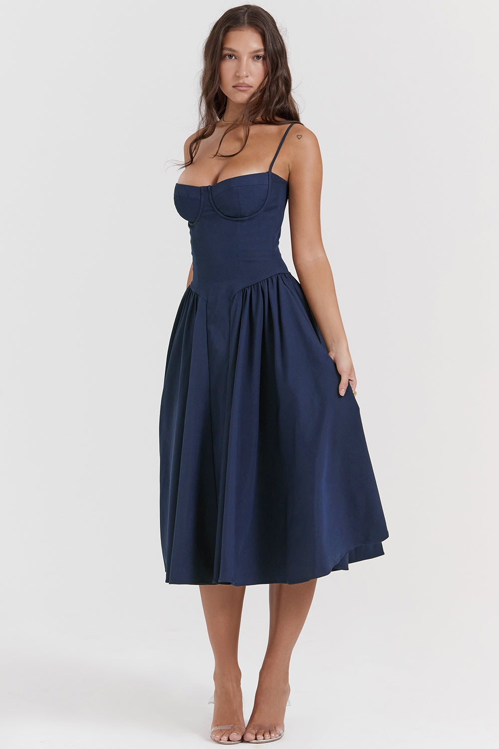 Chic Corset Midi Dress