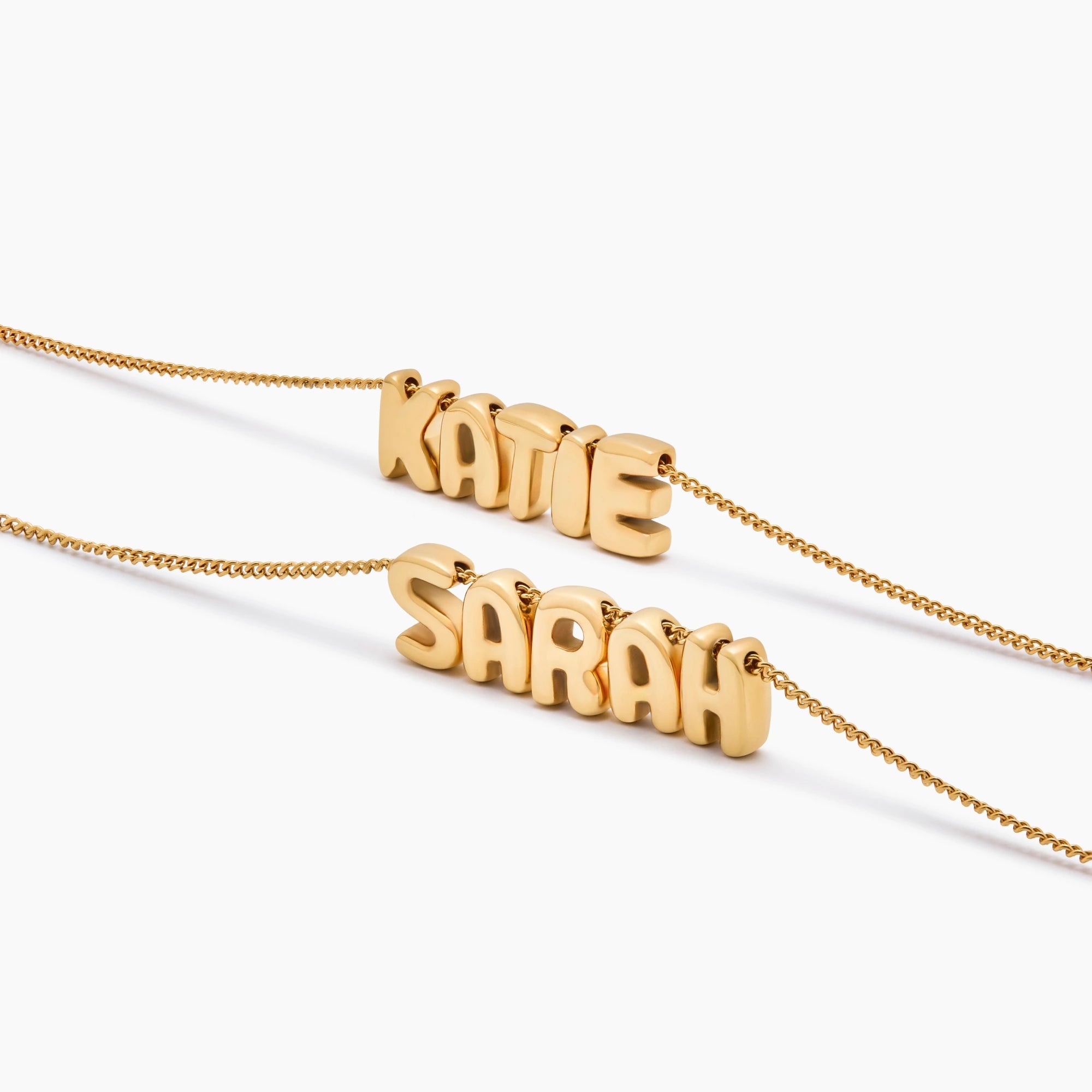 Personalized Bubble Name Necklace