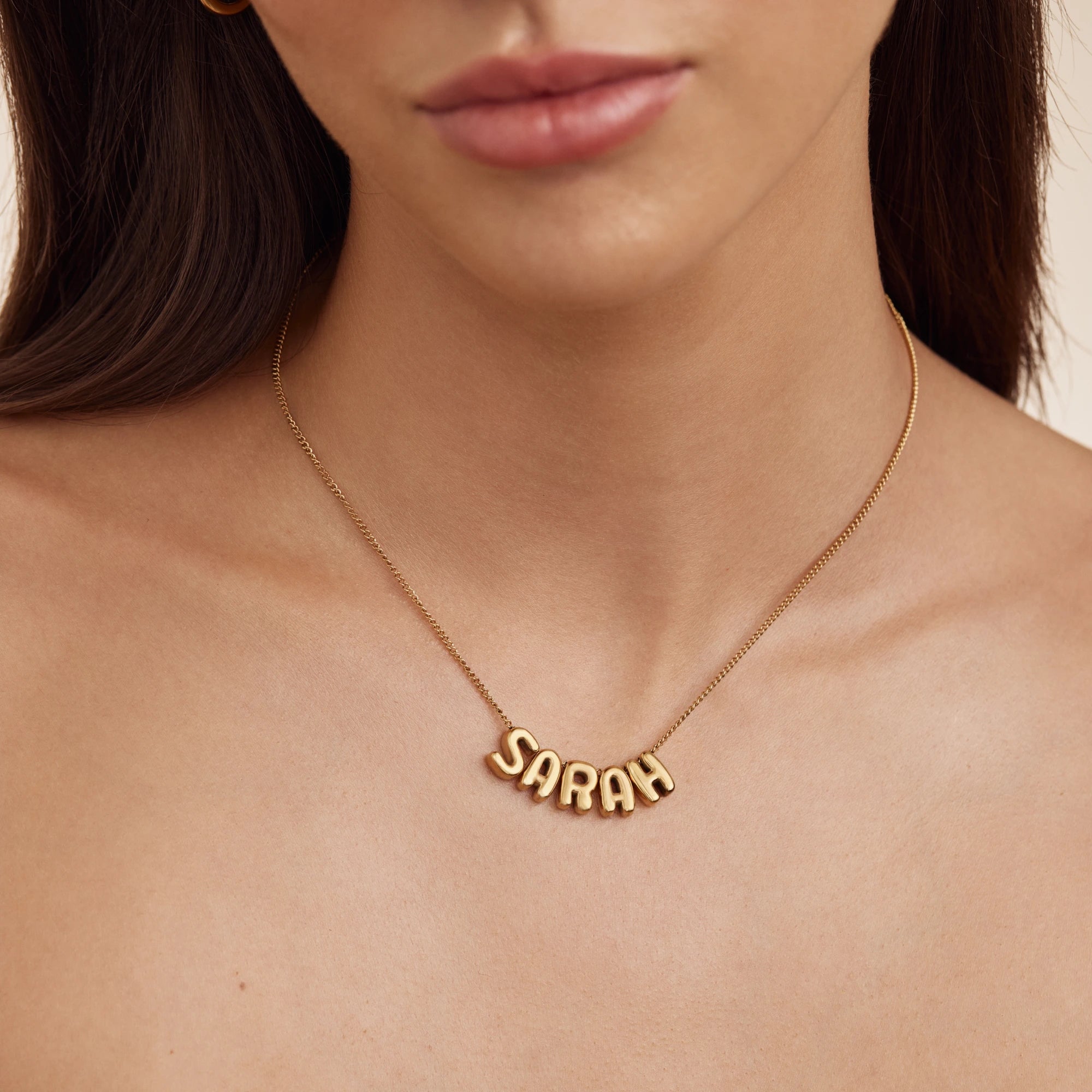 Personalized Bubble Name Necklace