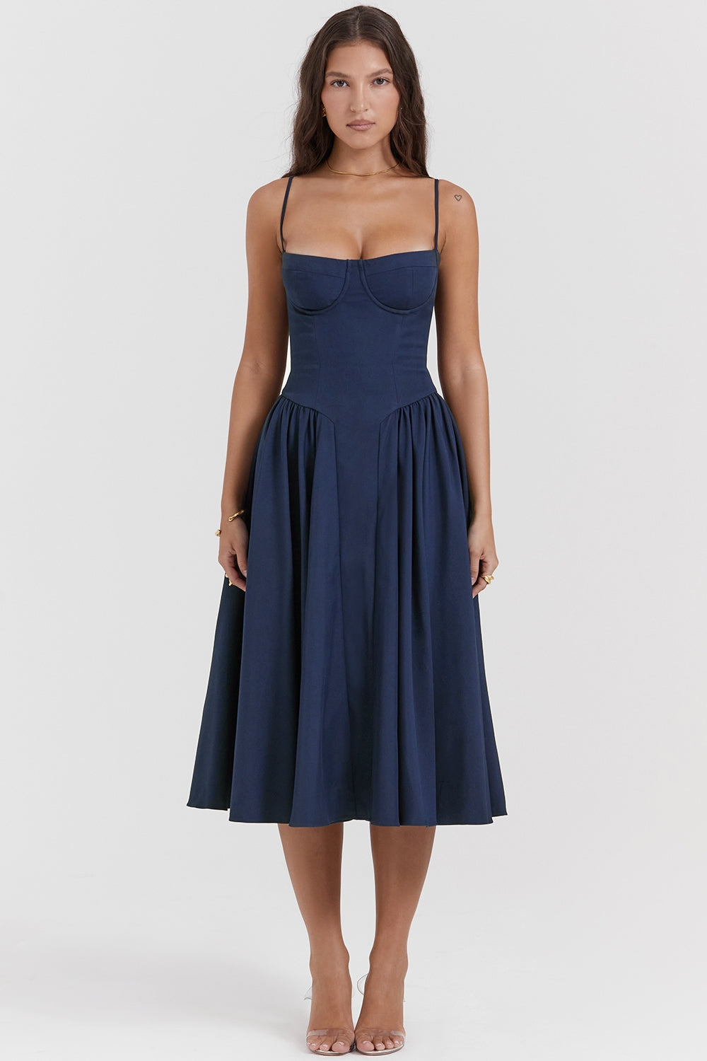 Chic Corset Midi Dress