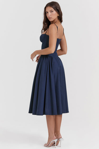 Chic Corset Midi Dress