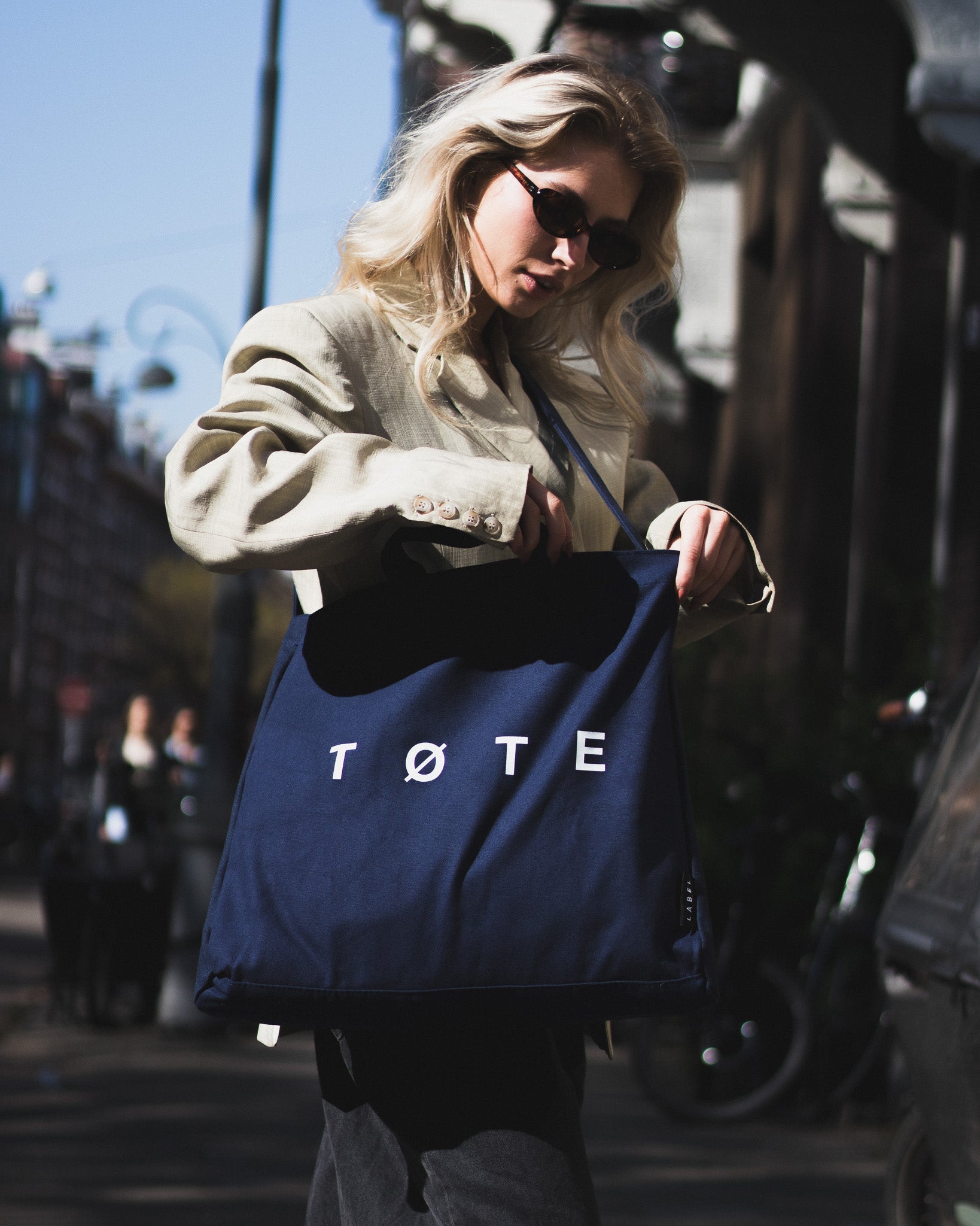 Navy Blue Everyday Tote