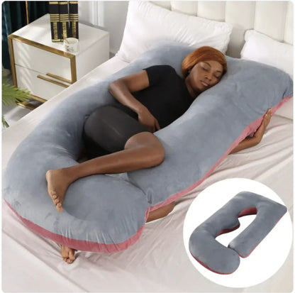 J-Shaped Pregnancy Support Pillow