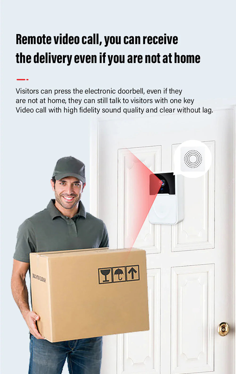 Smart WiFi Doorbell with Video Intercom