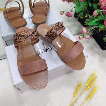 Fashionable Flat Slippers - European and American Style