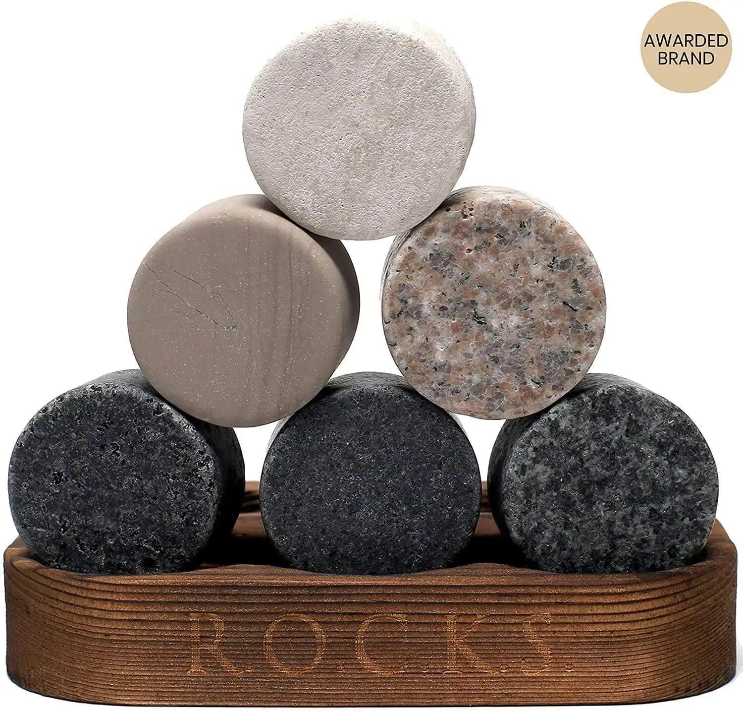 Elite Whiskey Enjoyment Set - Stones &amp; Crystal Glass