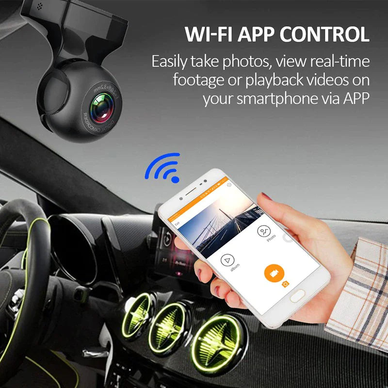 170° HD WiFi Dash Cam Car DVR Recorder with G-Sensor