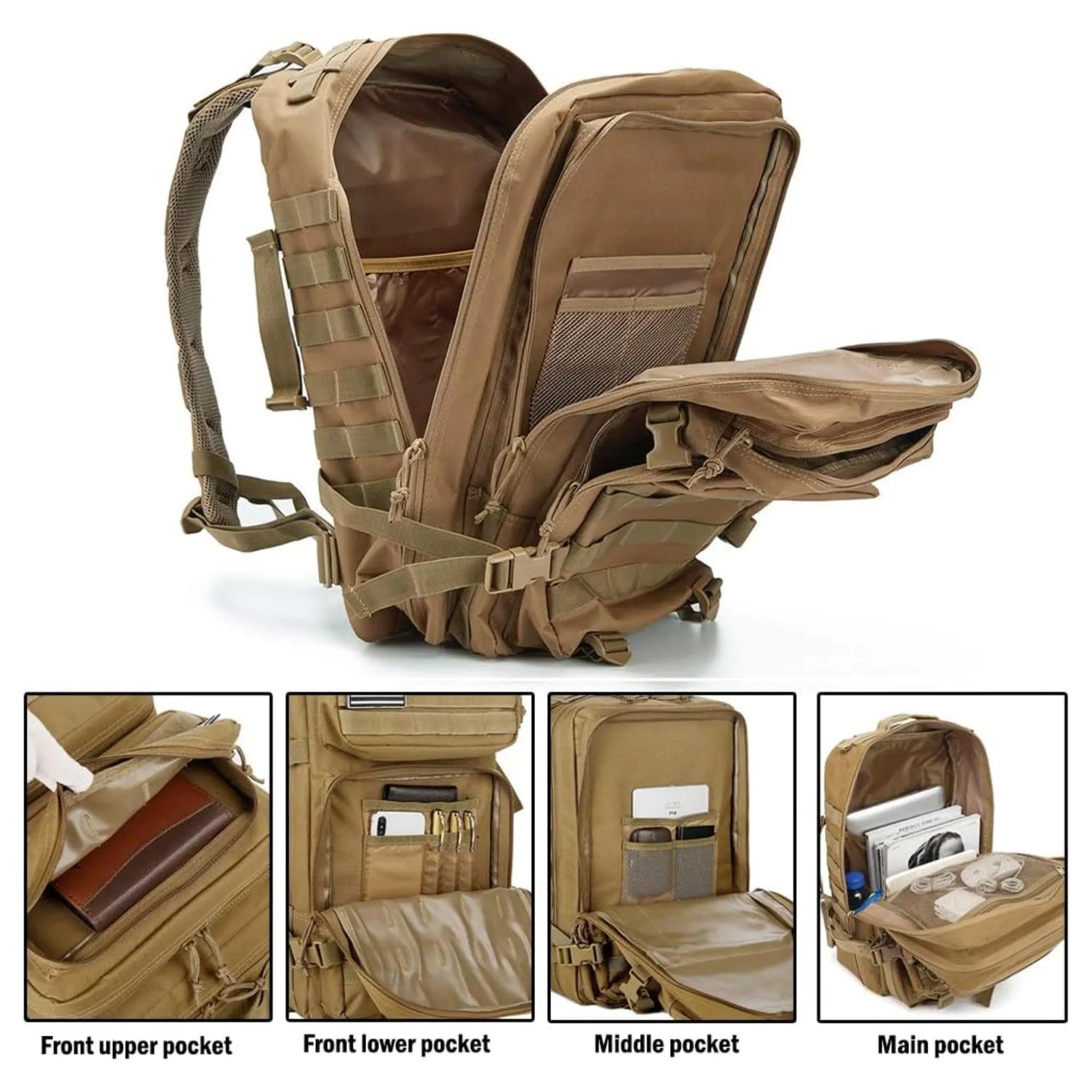 Expansive Tactical Gear Backpack