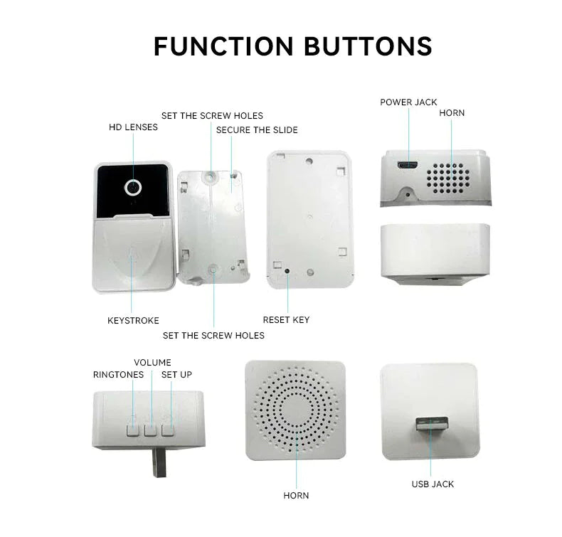 Smart WiFi Doorbell with Video Intercom