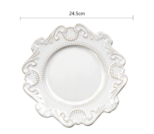 Creative Baroque European Tableware Set (Dinner Plates &amp; Bowls)