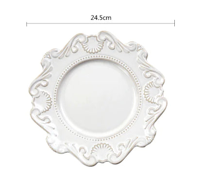 Creative Baroque European Tableware Set (Dinner Plates &amp; Bowls)