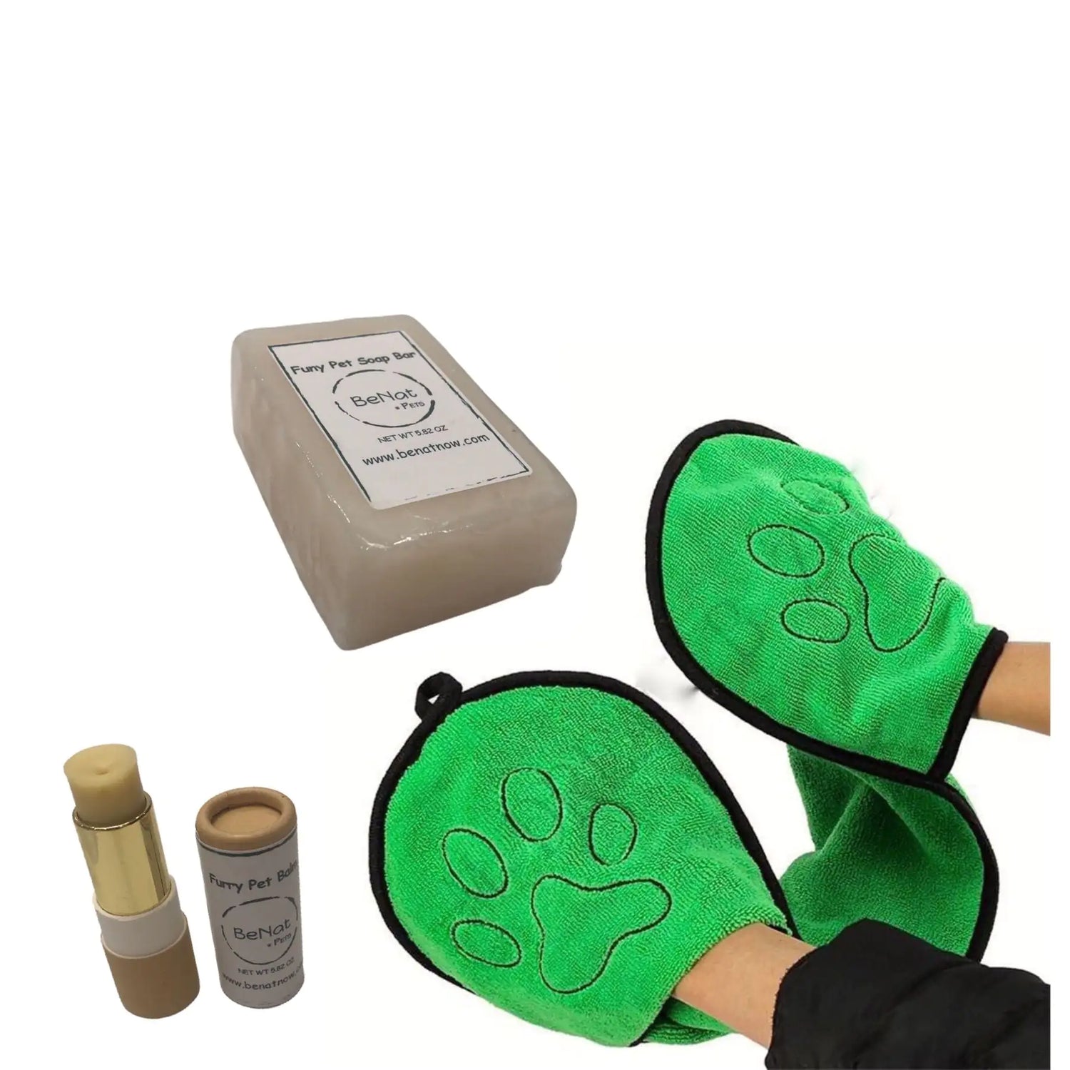 BeNat Pets Trio: Natural Grooming Kit
