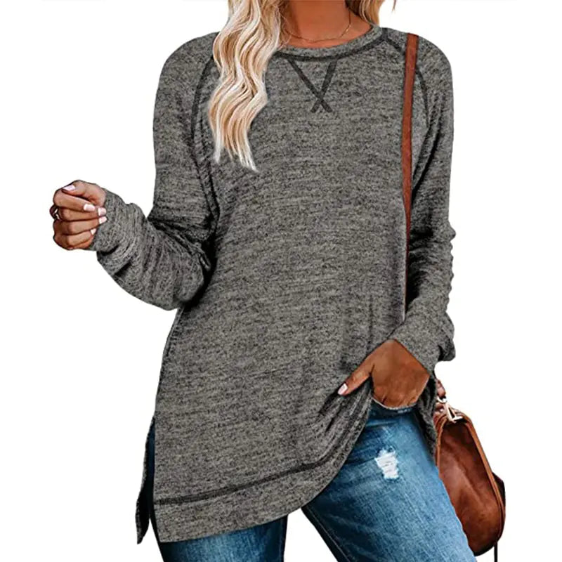Solid Color Sweater for Women - Autumn/Winter Collection