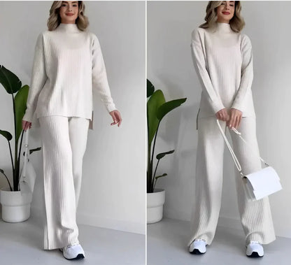 Chic Turtleneck &amp; Tailored Pants Duo
