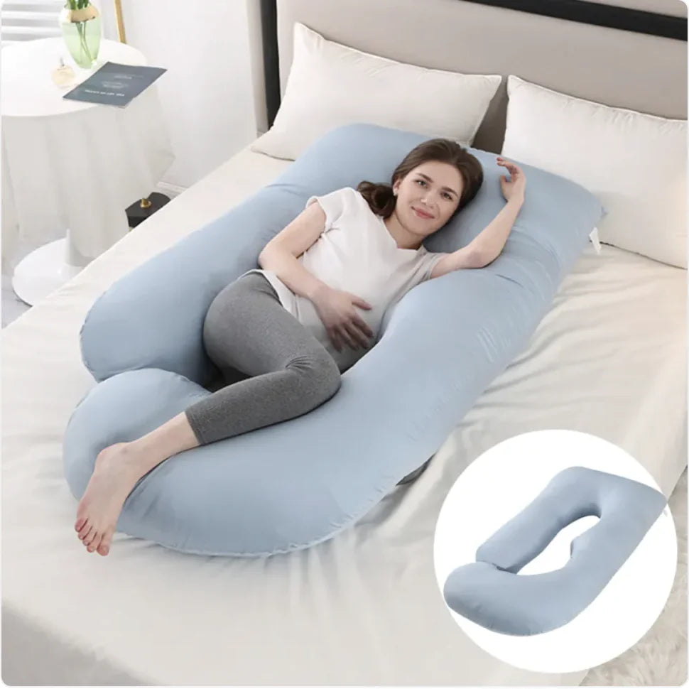J-Shaped Pregnancy Support Pillow