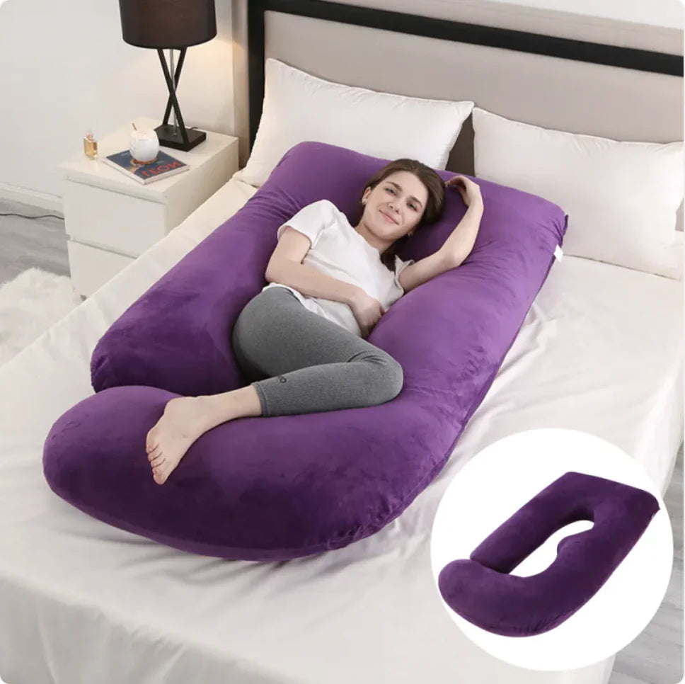 J-Shaped Pregnancy Support Pillow