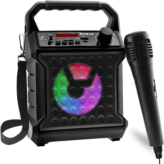 Risebass Mobile Karaoke System with Party Lights