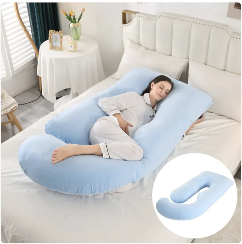 J-Shaped Pregnancy Support Pillow