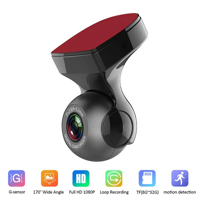 170° HD WiFi Dash Cam Car DVR Recorder with G-Sensor