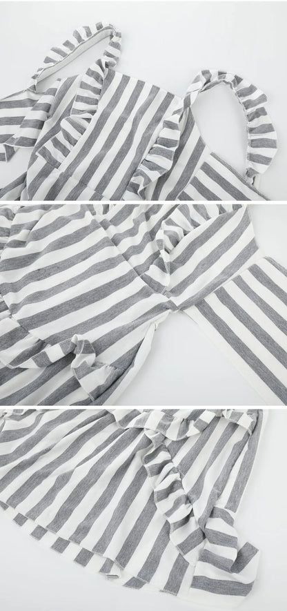 Chic Lace Stripe Dress