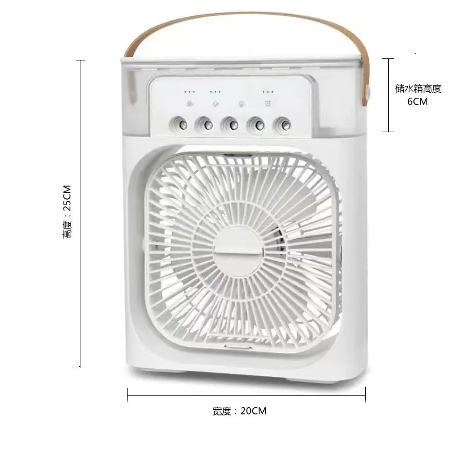 Compact 3-in-1 Air Cooler - Mini AC for Personal Spaces | Quick Cool + Humidifier | USA Shipping
