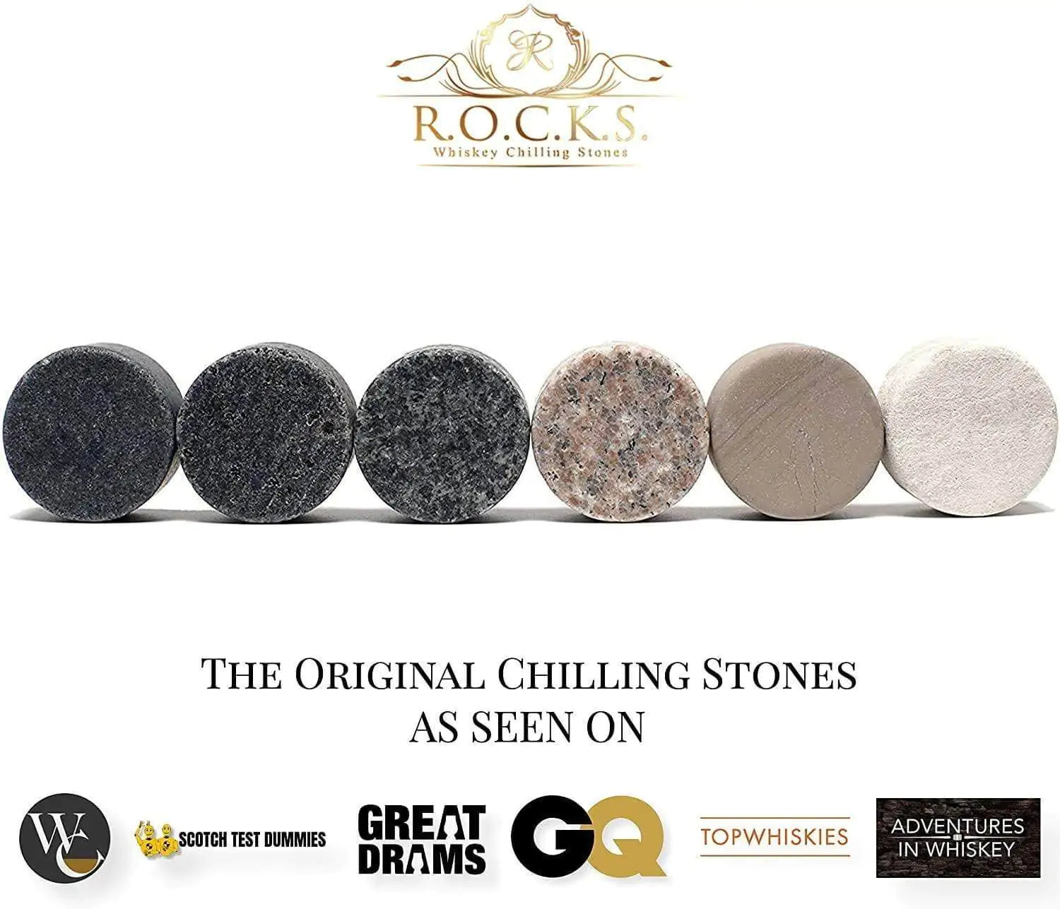 Elite Whiskey Enjoyment Set - Stones &amp; Crystal Glass