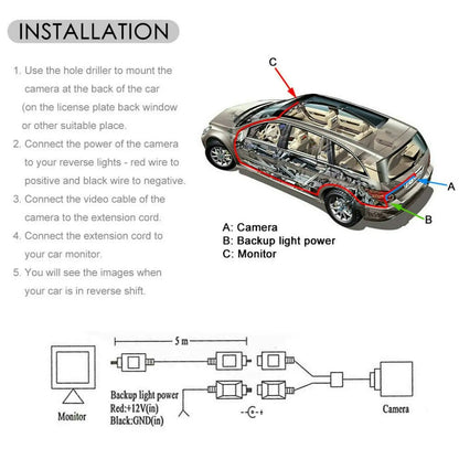 HD Night Vision Car Backup Camera