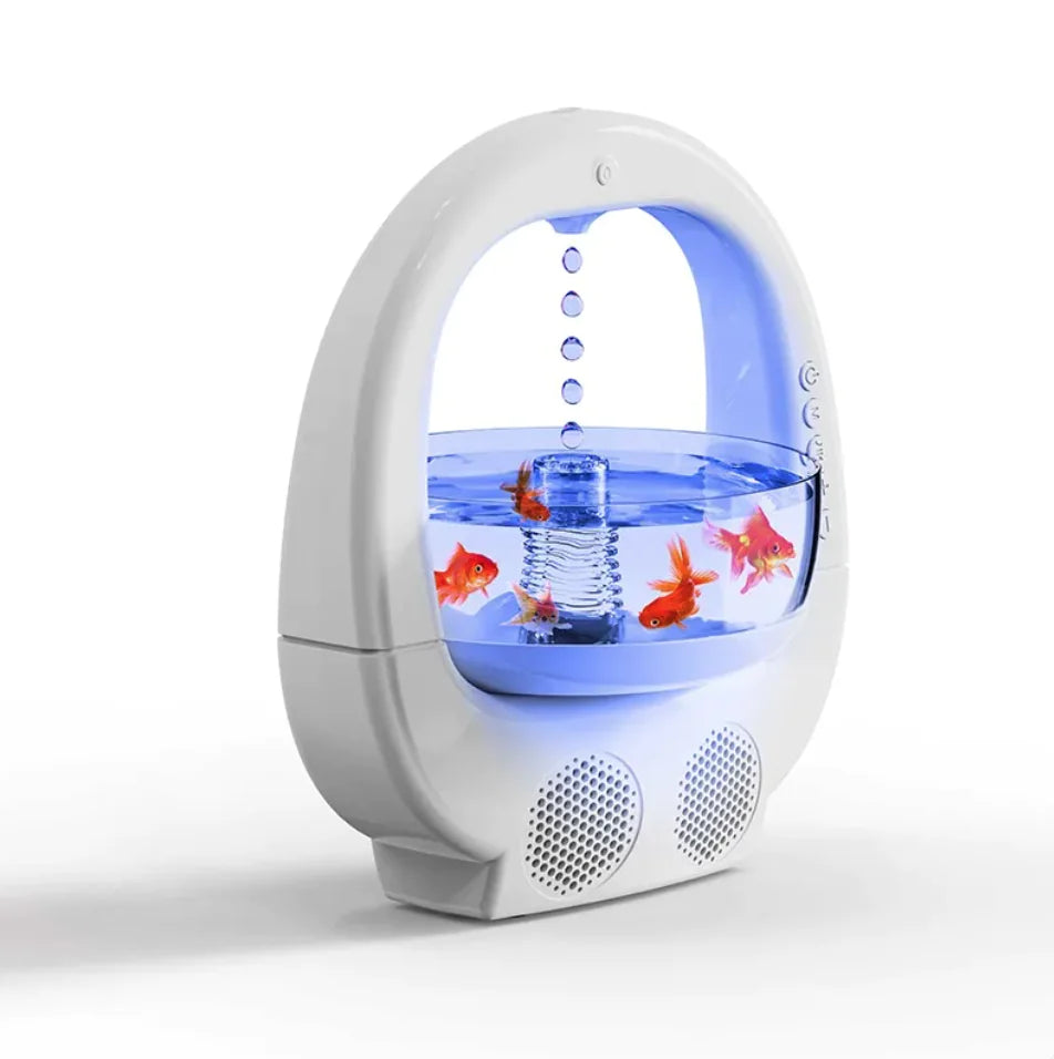 3-in-1 Aroma Humidifier with Bluetooth and Aquarium Light