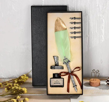 Oblique Ink Engraved Pen Set
