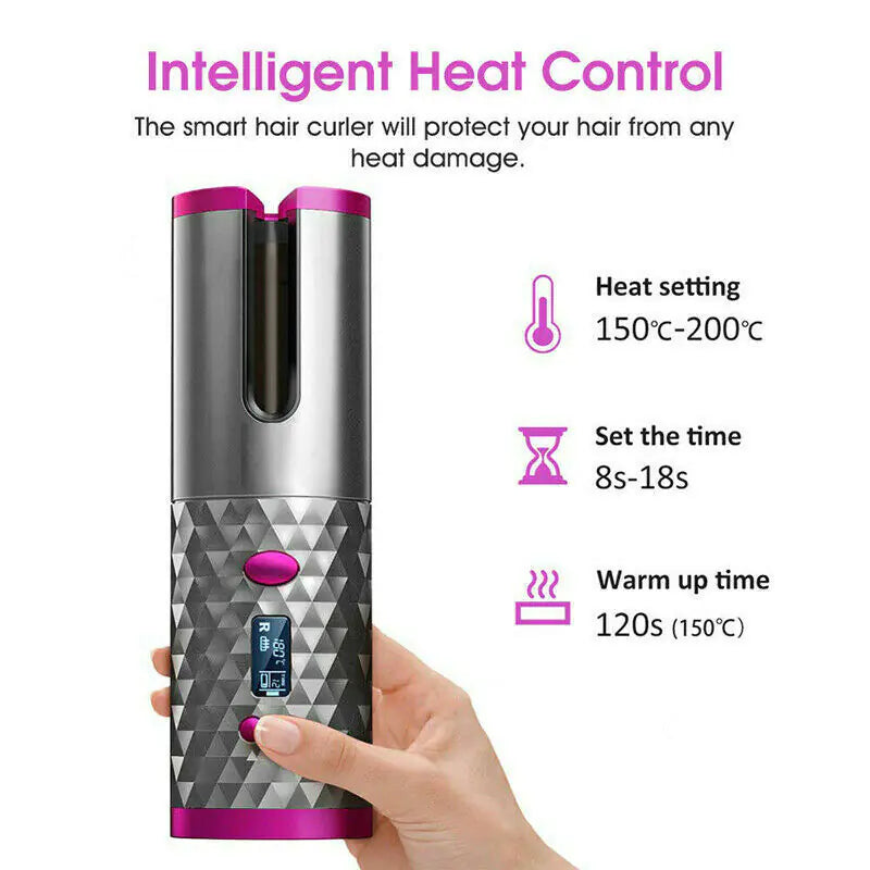 Ceramic Auto Curl Wireless Iron