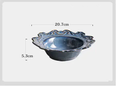 Creative Baroque European Tableware Set (Dinner Plates &amp; Bowls)