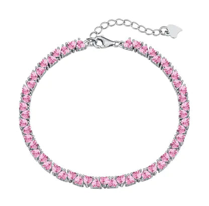 S925 Sterling Silver Hip Hop Zircon Bracelet