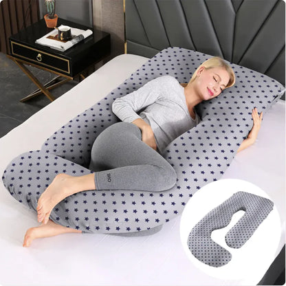 J-Shaped Pregnancy Support Pillow