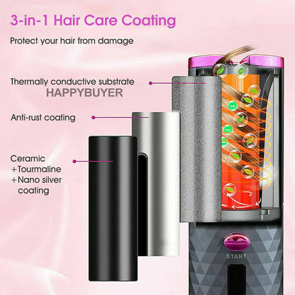 Ceramic Auto Curl Wireless Iron