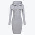 Long-Sleeved Hoodies Sweatshirts for Women (Autumn/Winter) in grey with &